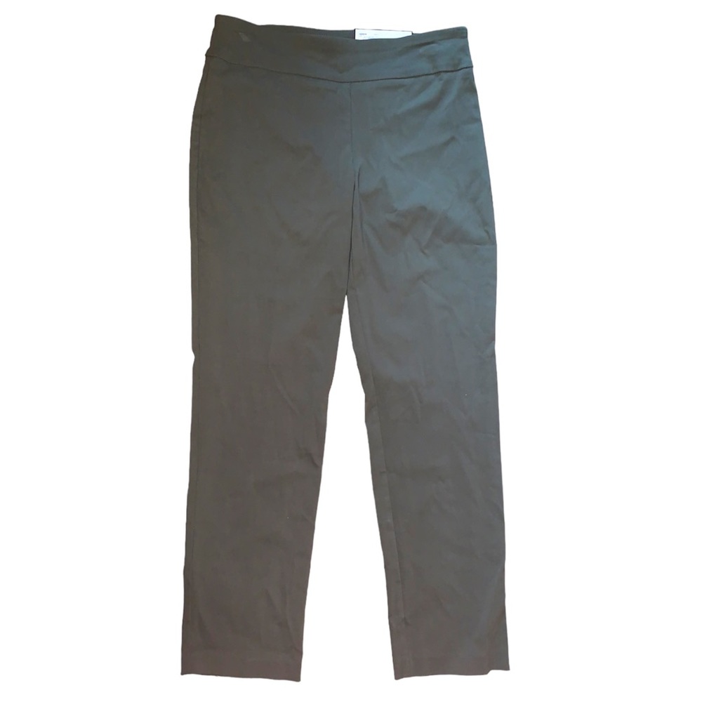 NWT Dana Buchman Slim Straight Mid Rise Green Pants Women’s Size Small